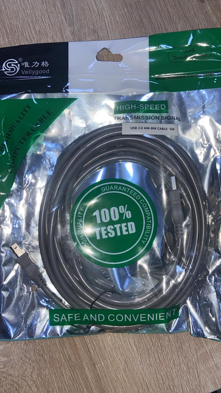 CABLE Imprimantes 5M gris