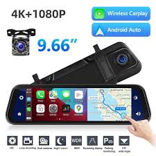 9.66 inch screen starlight night vision dash cam