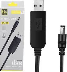 Cable Alimentation Usb Boost Line DC 5V a DC 12V LDO-888 5,5mm