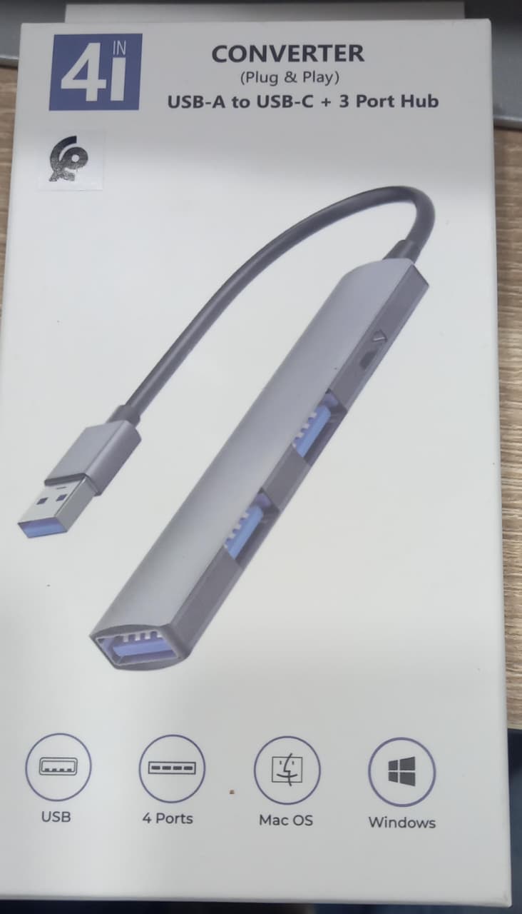 Converter USB-C to 3-Port USB Hub
