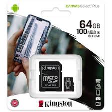 Kingston Carte mémoire Canvas Select Plus 64 Go
