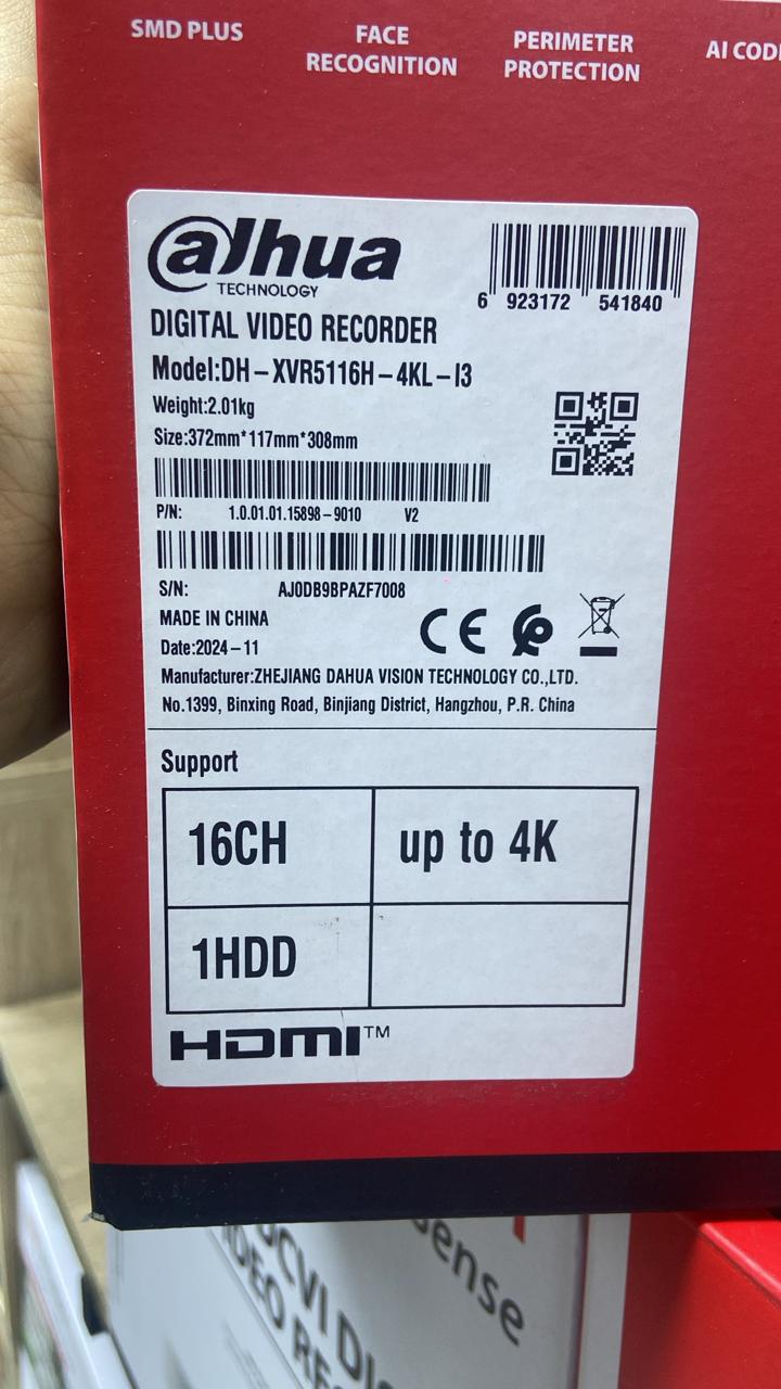 DVR (DH-XVR5116H-4KL-I3)